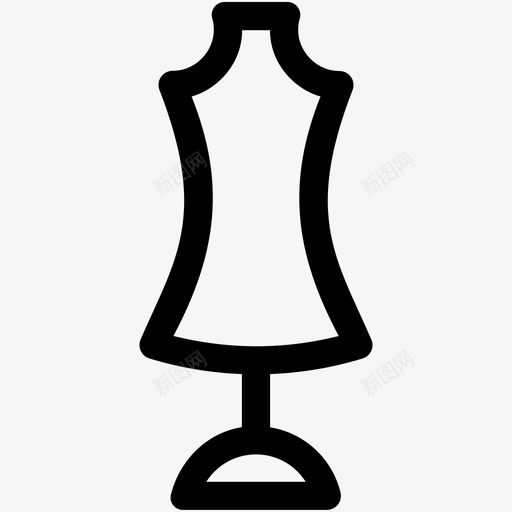 人体模型假人人形图标svg_新图网 https://ixintu.com 人体模型 人形 假人 时尚和服装可爱的图标 服装设计 裁缝人体模型