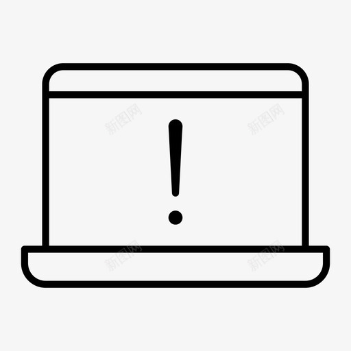 警告笔记本电脑设备笔记本电脑接口图标svg_新图网 https://ixintu.com macbook 笔记本电脑屏幕 笔记本电脑接口 警告笔记本电脑 设备 通知