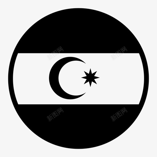 阿塞拜疆国旗国家国旗图标svg_新图网 https://ixintu.com 世界国旗圆形标志 国家 国旗 阿塞拜疆国旗