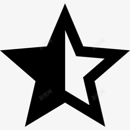 半星中星除星图标svg_新图网 https://ixintu.com 中星 半星 除星