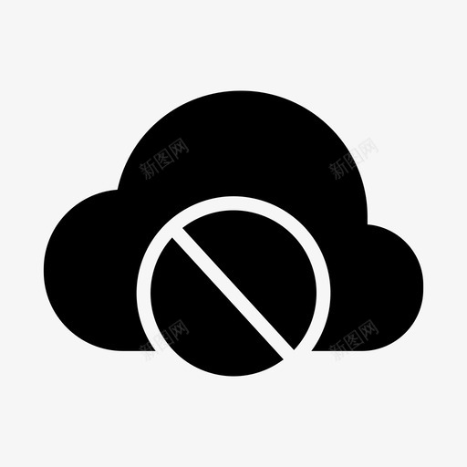 云已禁用云错误云失败图标svg_新图网 https://ixintu.com 云不工作 云失败 云已禁用 云错误 文件无法复制