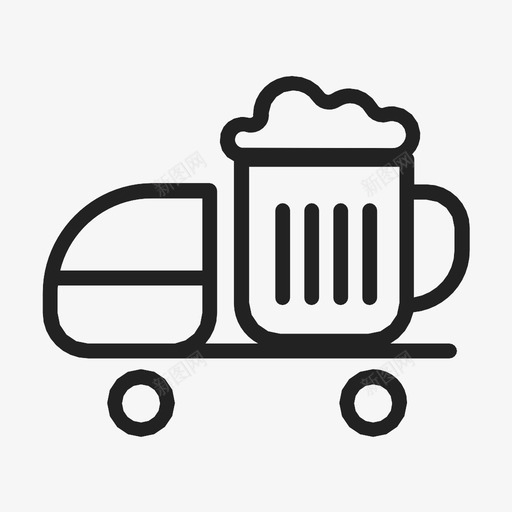 啤酒供应商啤酒杯啤酒车图标svg_新图网 https://ixintu.com 啤酒供应商 啤酒杯 啤酒车 啤酒送货