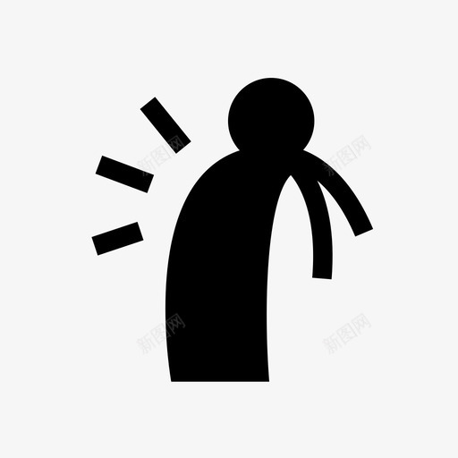 背痛化身受伤图标svg_新图网 https://ixintu.com 化身 受伤 大胆的身体姿势 男人 背痛