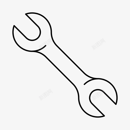 可调扳手设备工具图标svg_新图网 https://ixintu.com 可调扳手 工具 工具结构 设备