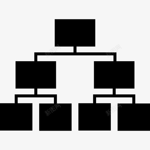 流程图公司层次结构图标svg_新图网 https://ixintu.com 公司 层次结构 流程图 组织 经理 结构