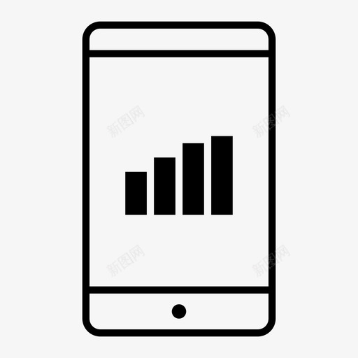 移动信号互联网连接信号条图标svg_新图网 https://ixintu.com 互联网连接 信号 信号强度 信号无线 信号条 移动信号