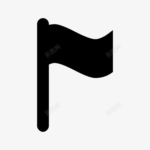 旗子目的地终点图标svg_新图网 https://ixintu.com 旗子 标记 目标 目的地 终点