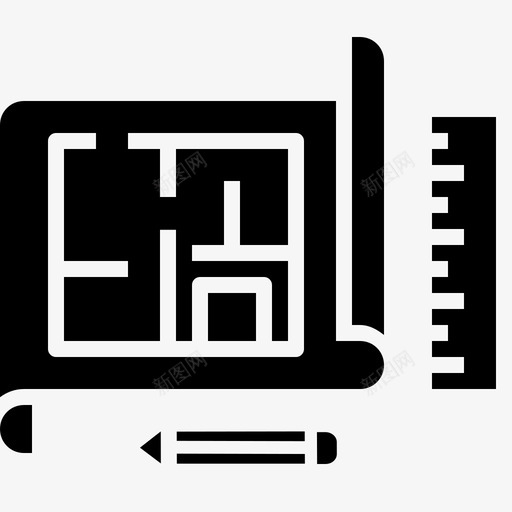 规划建筑图标svg_新图网 https://ixintu.com 室内 建筑 规划 设计