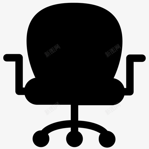 转椅家具办公椅图标svg_新图网 https://ixintu.com 办公椅 家具 旋转椅 用户界面图标集合 转椅
