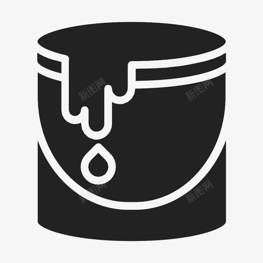 油漆桶油漆工图标svg_新图网 https://ixintu.com 油漆工 油漆桶