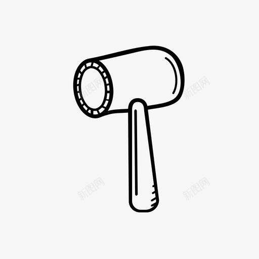 锤子打击工具图标svg_新图网 https://ixintu.com 工具 打击 武器 车间 锤子