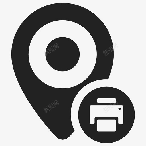 打印位置位置打印机地图选项图标svg_新图网 https://ixintu.com 位置打印机 保存链接 地图选项 地图针 打印位置