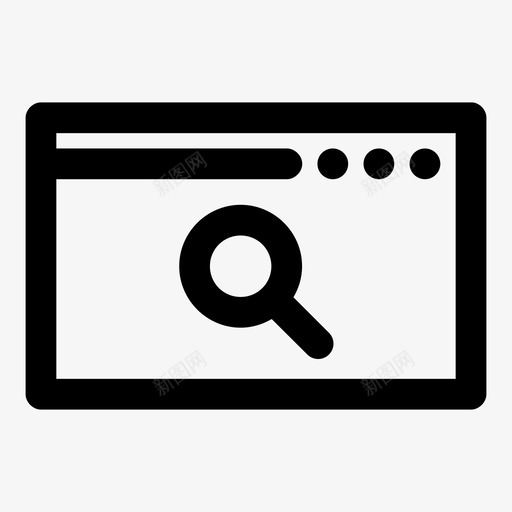 搜索结果浏览器查找图标svg_新图网 https://ixintu.com 互联网 搜索结果 查找 浏览器 网页设计最大胆