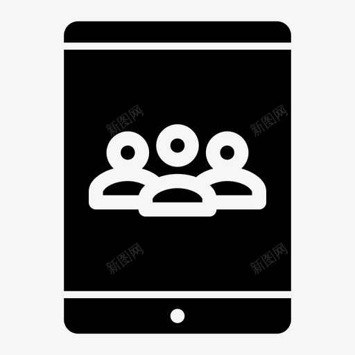 平板电脑电话会议商务小组图标svg_新图网 https://ixintu.com 会议 商务 小组 平板电脑电话会议 电话销售 视频会议