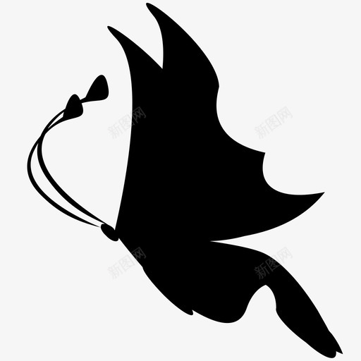 蝴蝶装饰自然图标svg_新图网 https://ixintu.com 夏天 自然 花和蝴蝶 蝴蝶 装饰