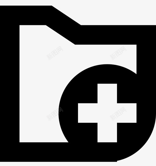 添加文件夹额外文件图标svg_新图网 https://ixintu.com 文件 文件和文件夹大纲集合 添加文件夹 类型 额外