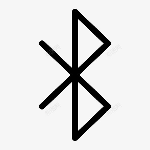 蓝牙连接无线电图标svg_新图网 https://ixintu.com essentialbolder 共享 无线 无线电 蓝牙 连接