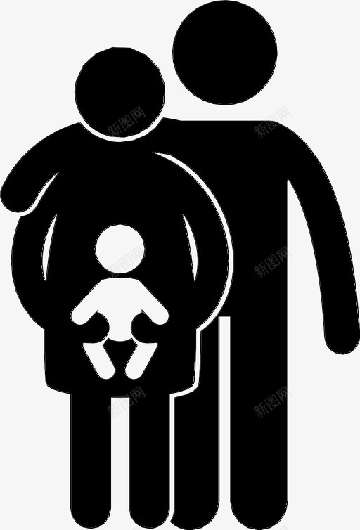 家庭照顾照顾孩子图标svg_新图网 https://ixintu.com 家人 家庭 照顾 照顾孩子 父母