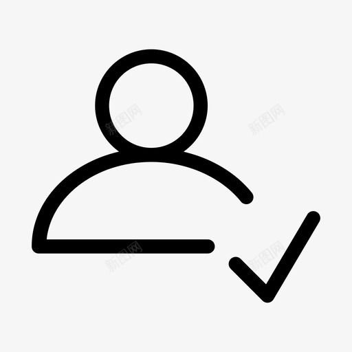 批准用户接受联系人图标svg_新图网 https://ixintu.com 个人信息 批准用户 接受 用户介质 联系人