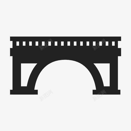 桥旧桥结构图标svg_新图网 https://ixintu.com 旧桥 桥 结构
