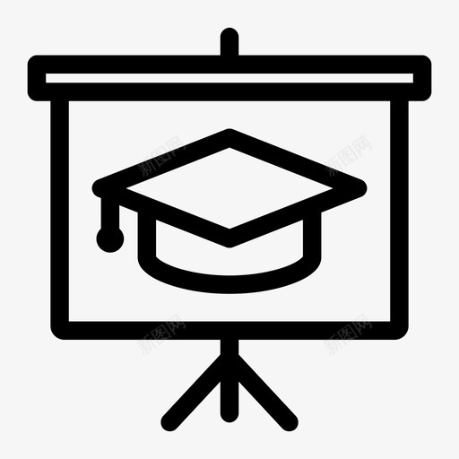 教育投影屏大屏幕板图标svg_新图网 https://ixintu.com 大屏幕 屏幕投影仪 教育投影屏 板 演示 讲解 讲解器