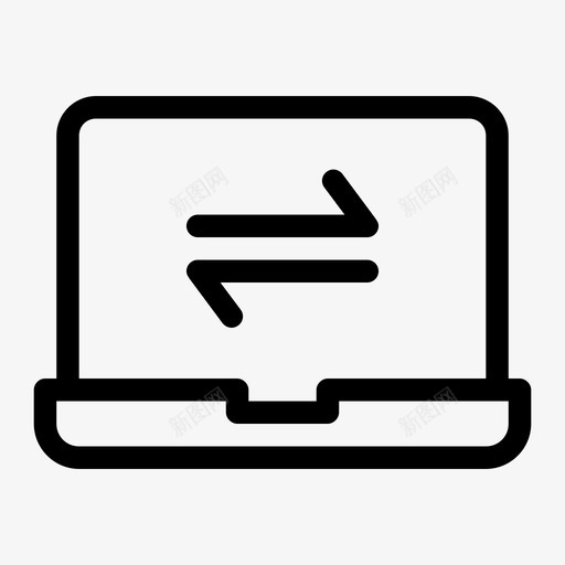 笔记本电脑数据传输箭头连接图标svg_新图网 https://ixintu.com 交易 对面 笔记本电脑数据传输 箭头 连接