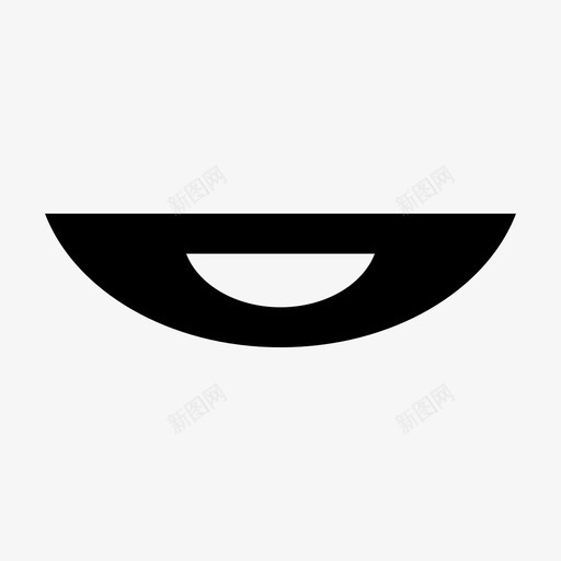 嘴下巴下颚图标svg_新图网 https://ixintu.com 下巴 下颚 口吻 嘴 嘴唇 身体部位