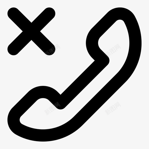 结束通话手机关闭图标svg_新图网 https://ixintu.com 关闭 手机 挂电话 电话 结束通话 通讯信息填充粗体
