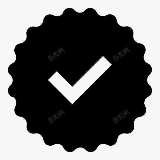 尖头勾号批准检查图标svg_新图网 https://ixintu.com 完成 实心圆形动作尖头图标 尖头勾号 批准 检查 正确