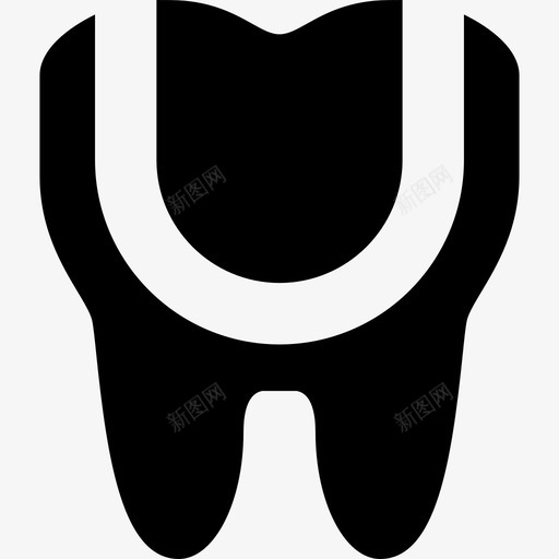 牙齿蛀牙龋齿图标svg_新图网 https://ixintu.com 充填 断裂 牙医 牙科 牙齿 蛀牙 诊断填充第1部分 龋齿