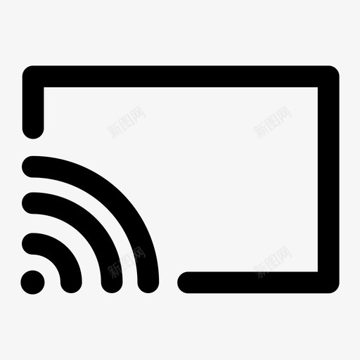屏幕铸造互联网电视流图标svg_新图网 https://ixintu.com 互联网电视 基本要素字形 屏幕铸造 流