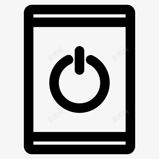 平板电脑电源开关按钮电源按钮图标svg_新图网 https://ixintu.com 关机 平板电脑电源 开关按钮 开机 电源按钮