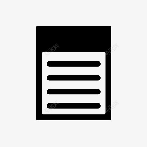 纸质文档文件夹格式图标svg_新图网 https://ixintu.com 便笺 文件夹 格式 社交媒体收藏 纸质文档