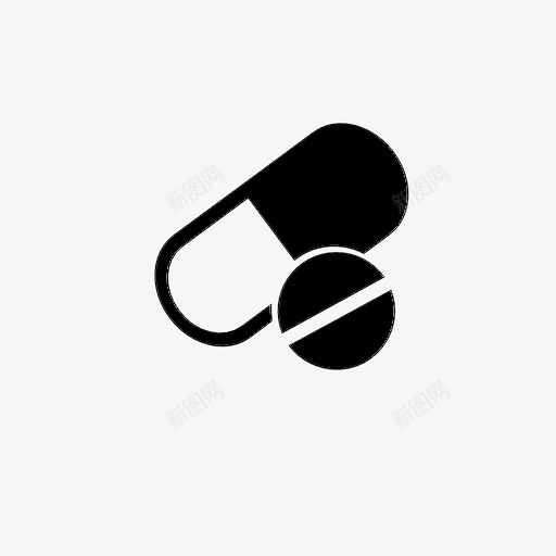 药片医生健康图标svg_新图网 https://ixintu.com 健康 医生 医疗 治疗 药片