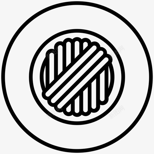 意大利面食物盘子图标svg_新图网 https://ixintu.com 意大利面 盘子 美味餐厅 食物 餐厅