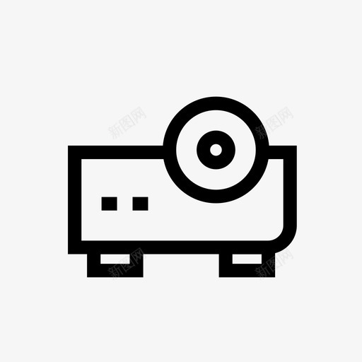 投影仪电子产品电影放映机图标svg_新图网 https://ixintu.com 多媒体 投影仪 电子产品 电影放映机 视频投影仪 迷你图标集网页设计设备