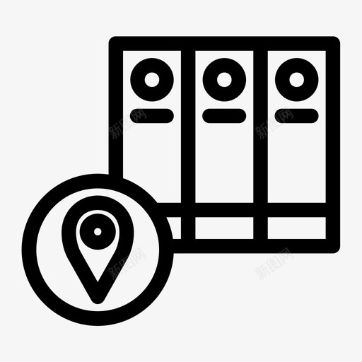 档案位置位置地图图标svg_新图网 https://ixintu.com 位置 图钉 地图 地点 档案位置