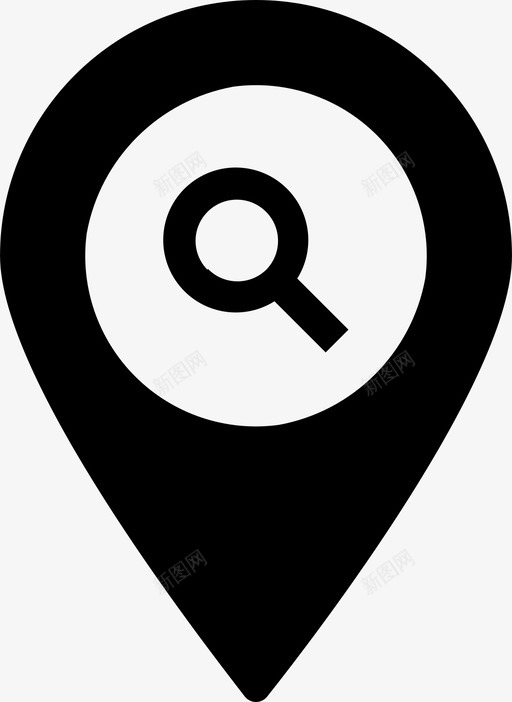 搜索地图查找位置搜索位置图标svg_新图网 https://ixintu.com 搜索位置 搜索地图 查找位置 查找地址 查找目的地