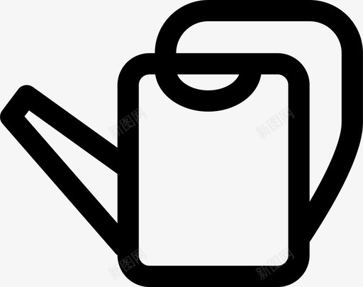 水壶农作物花园图标svg_新图网 https://ixintu.com 农作物 水壶 花园 花园和工具