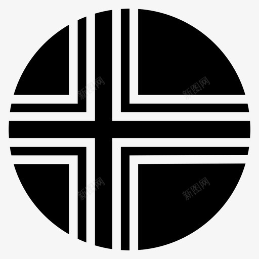 法罗群岛国家欧洲图标svg_新图网 https://ixintu.com 世界圆形旗帜字形 国家 国旗 欧洲 法罗群岛