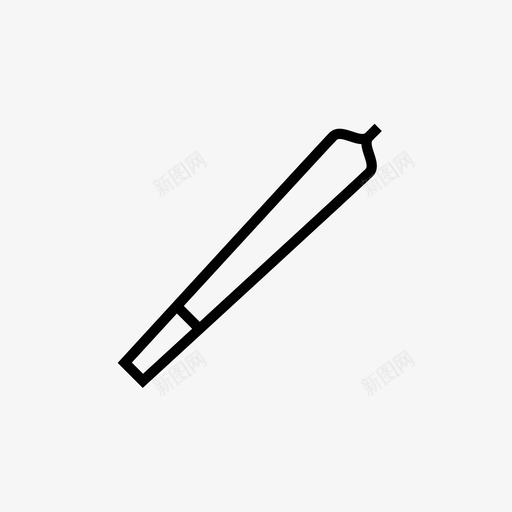 大麻毒品冷藏船图标svg_新图网 https://ixintu.com spliff 冷藏船 大麻 毒品 毒品用具