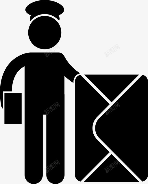 邮递员快递员人们的工作图标svg_新图网 https://ixintu.com 事业 人们的工作 快递员 职业 邮递员