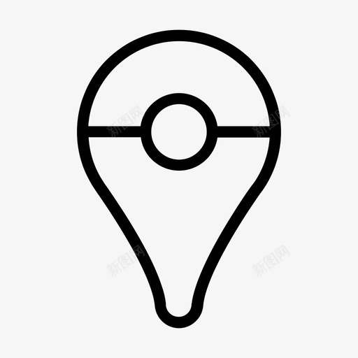 pokestopgeotagmarker图标svg_新图网 https://ixintu.com geotag marker pokemon pokemongo pokemon停止 pokestop