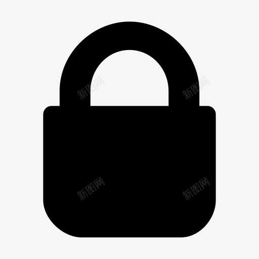 小锁层锁图标svg_新图网 https://ixintu.com 小锁 层 挂锁 简单 锁