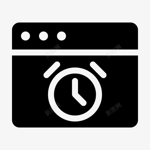 浏览器报警提醒日程表图标svg_新图网 https://ixintu.com 提醒 日程表 时间 浏览器报警 秒表 计时器