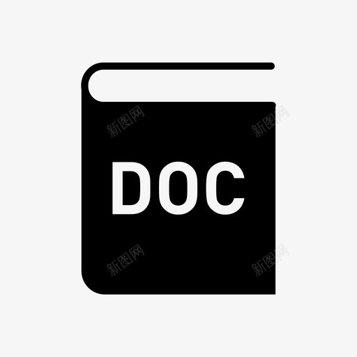 doc文件格式书籍扩展名图标svg_新图网 https://ixintu.com doc文件格式 书籍 学校 扩展名 教育 文件格式 科学实体