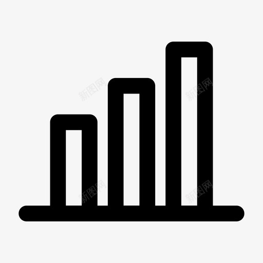 条形图年报财务图标svg_新图网 https://ixintu.com 常用图标 年报 指标 条形图 财务