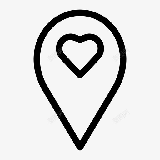 收藏夹地图图钉类似地点图标svg_新图网 https://ixintu.com 地图图钉中等 地点 收藏夹地图图钉 类似