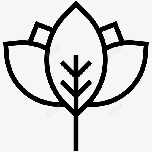郁金香花蕾美丽花朵图标svg_新图网 https://ixintu.com 大自然的象征 春花 美丽 花朵 郁金香花蕾