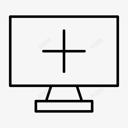 监视器添加计算机屏幕显示器图标svg_新图网 https://ixintu.com lcd监视器 显示器 显示计算机 瘦 监视器添加 计算机屏幕
